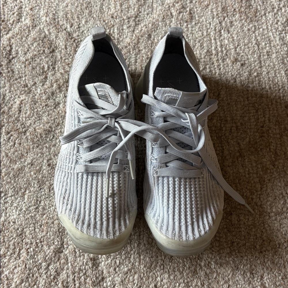 Nike gray Knit Sneakers vapor max